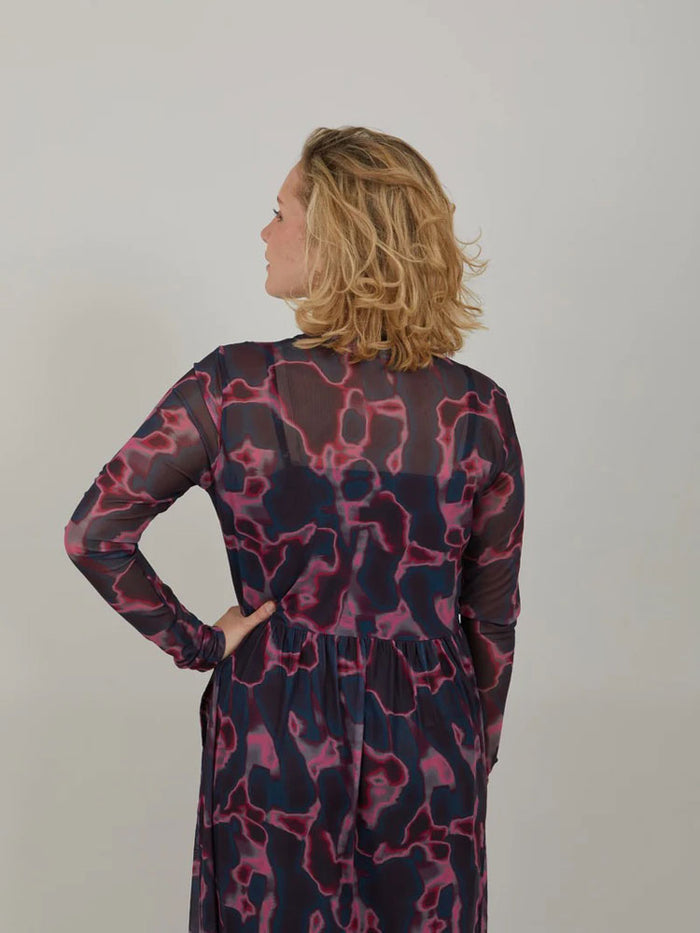 CC Heart Eve Mesh Dress Pink Wave