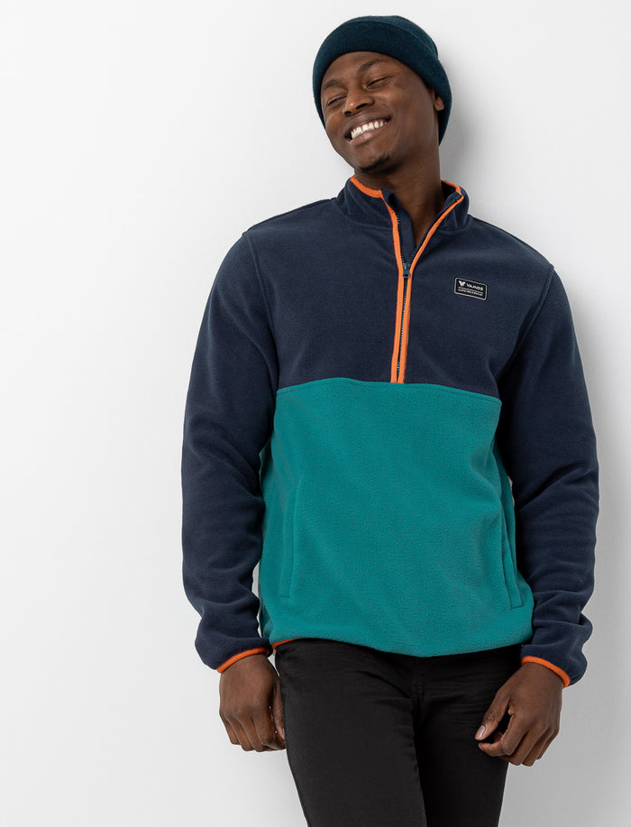 Chandail en polar à demi-zip