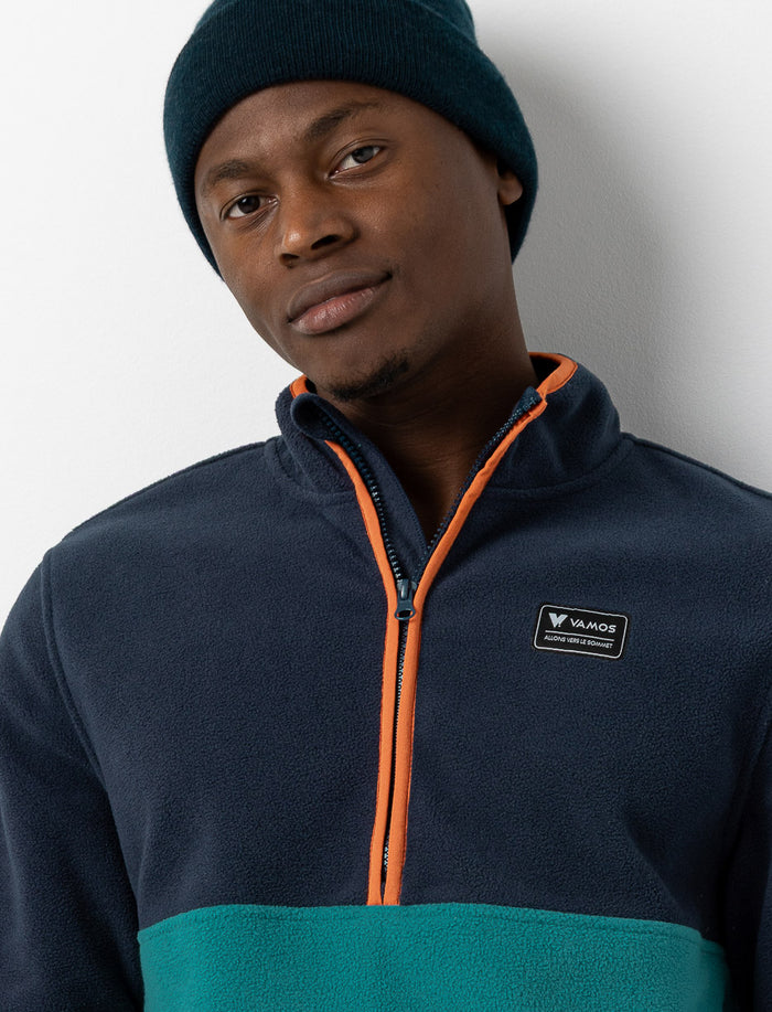 Chandail en polar à demi-zip