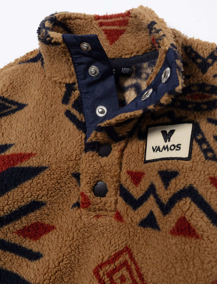 Chandail en sherpa à motif aztèque pour bébé garçon