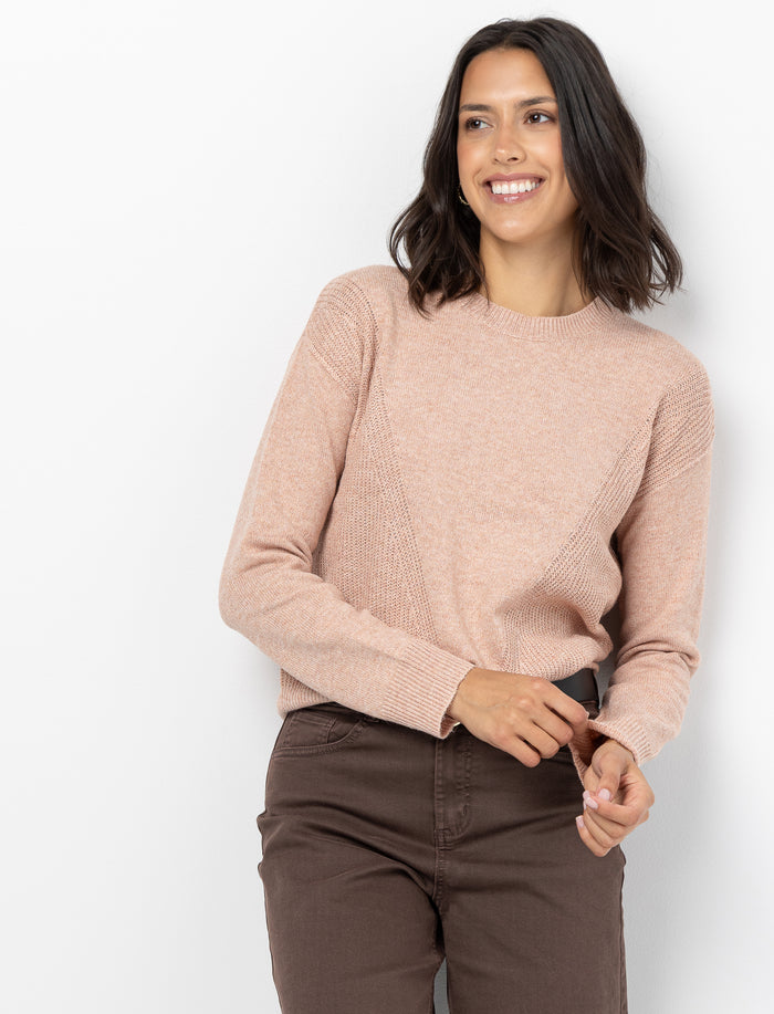 Chandail en tricot à manches longues pour femme