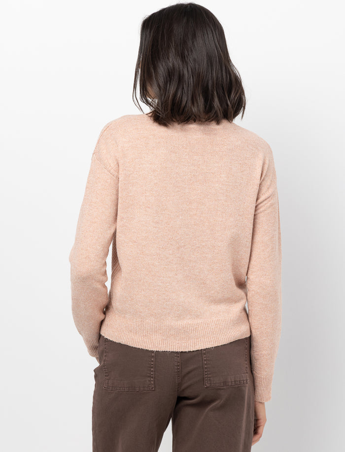 Chandail en tricot à manches longues pour femme