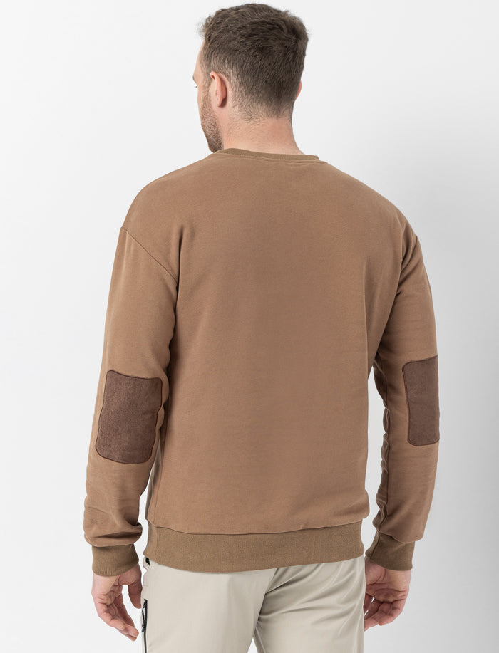 Chandail ouaté imprimé à l’avant à manches longues pour homme