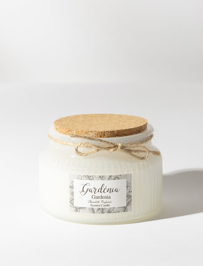 Chandelle parfumée gardénia