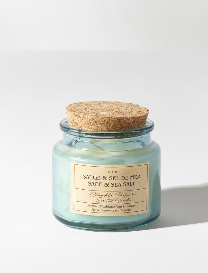 Chandelle perfumée sauge et sel de mer