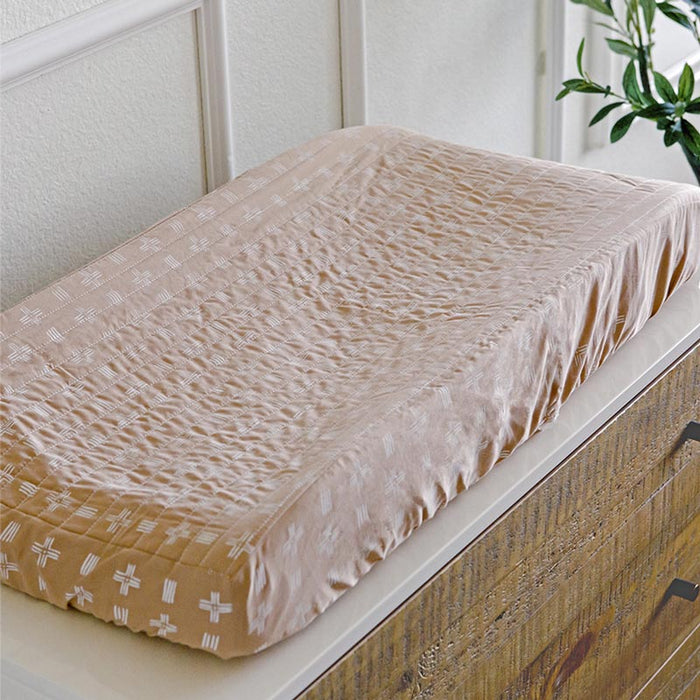 Crane Baby Changing Pad Cover - Copper Dash | Koop.co.nz