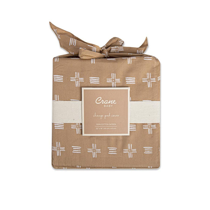Crane Baby Changing Pad Cover - Copper Dash | Koop.co.nz