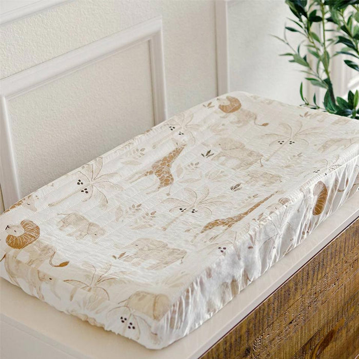 Crane Baby Changing Pad Cover - Kendi Animal | Koop.co.nz