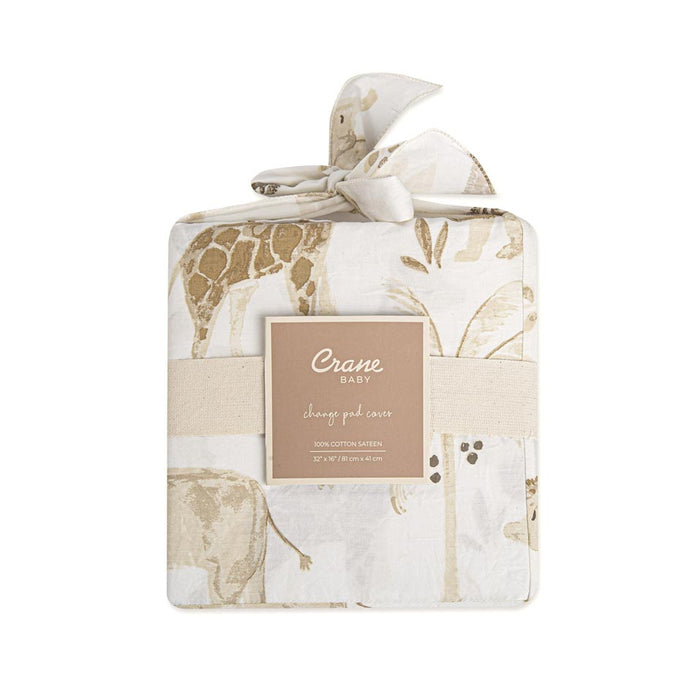 Crane Baby Changing Pad Cover - Kendi Animal | Koop.co.nz