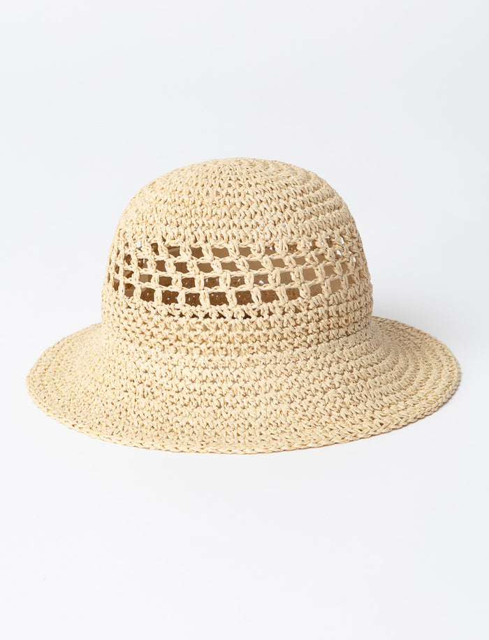 Chapeau cloche en paille