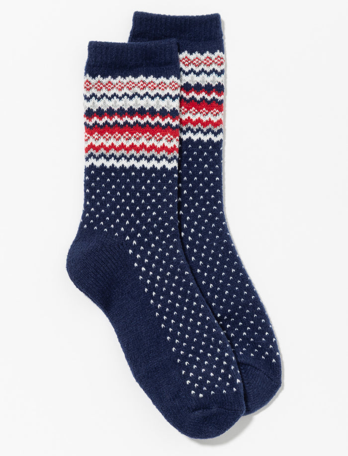 Chaussettes en chenille à motif