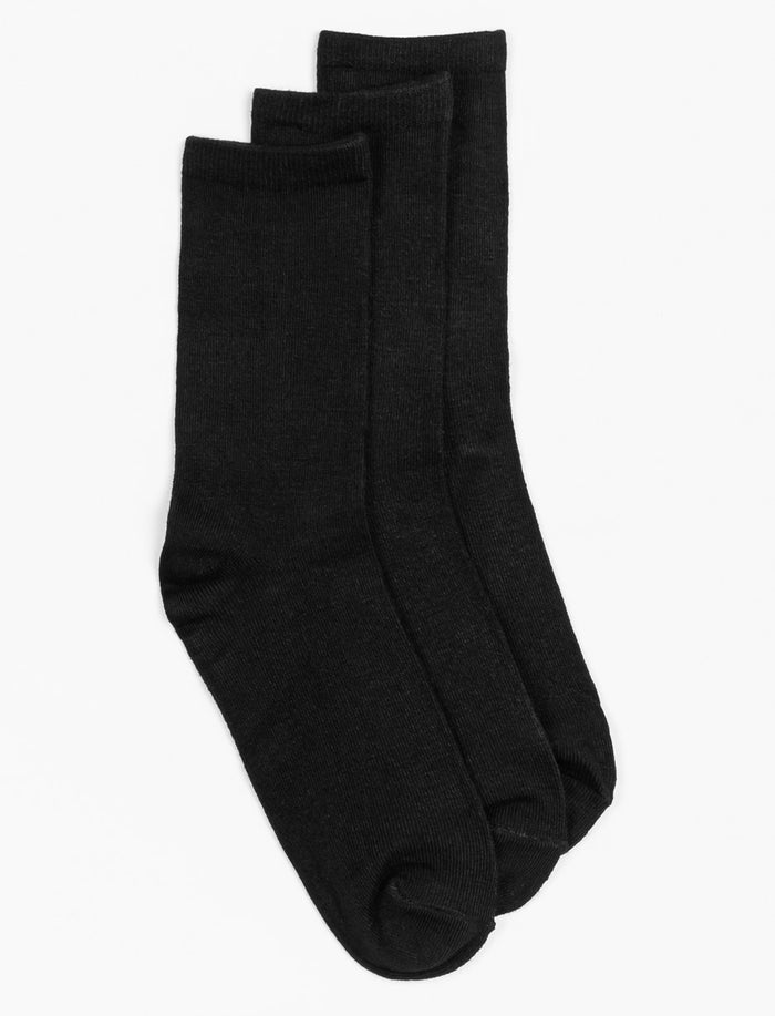 Chaussettes mi-mollet en bambou - paquet de 3
