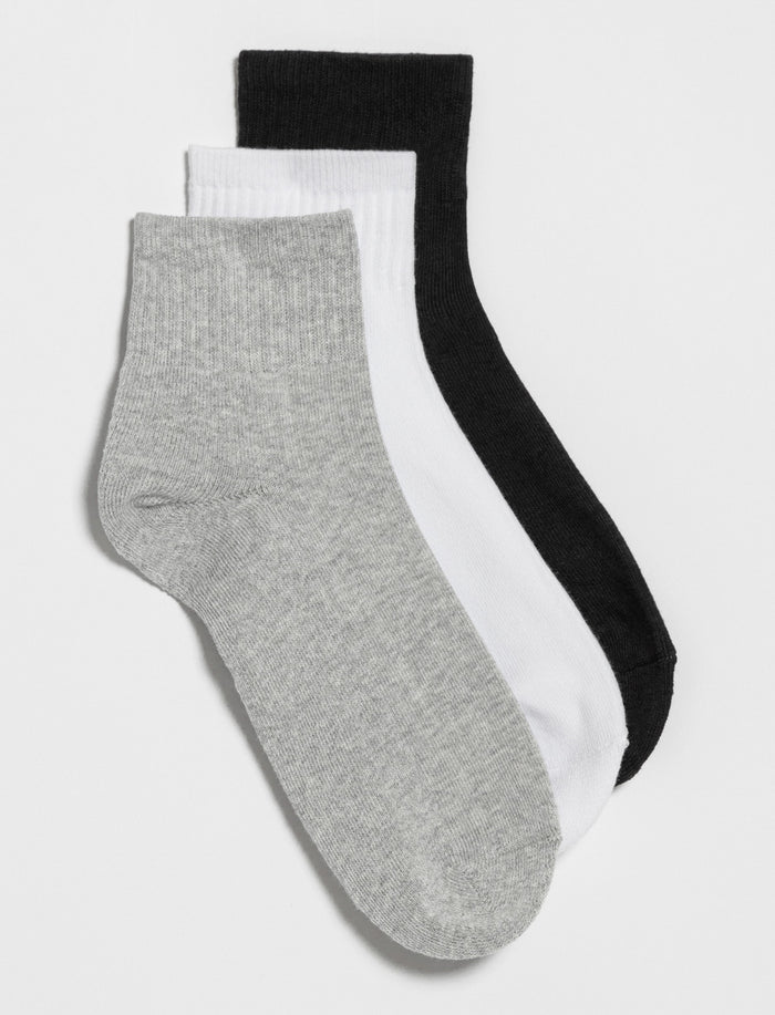 Chaussettes quarter - paquet de 3