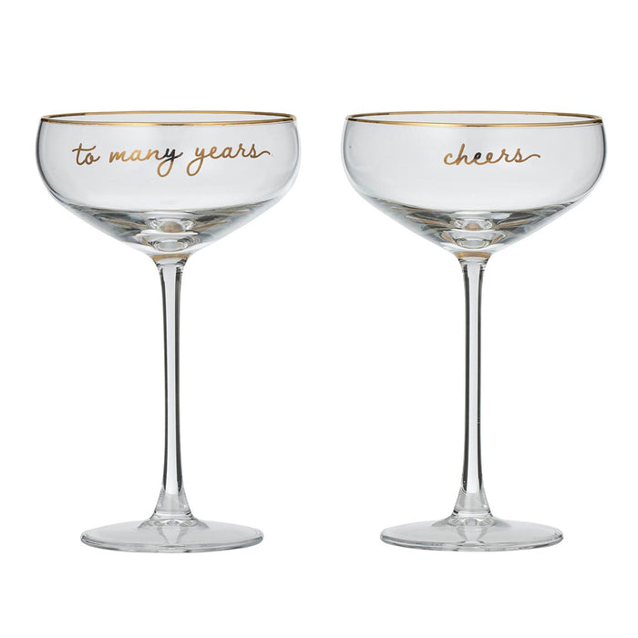 Assemble Cheers Coupe Glasses (2pc) | Koop.co.nz