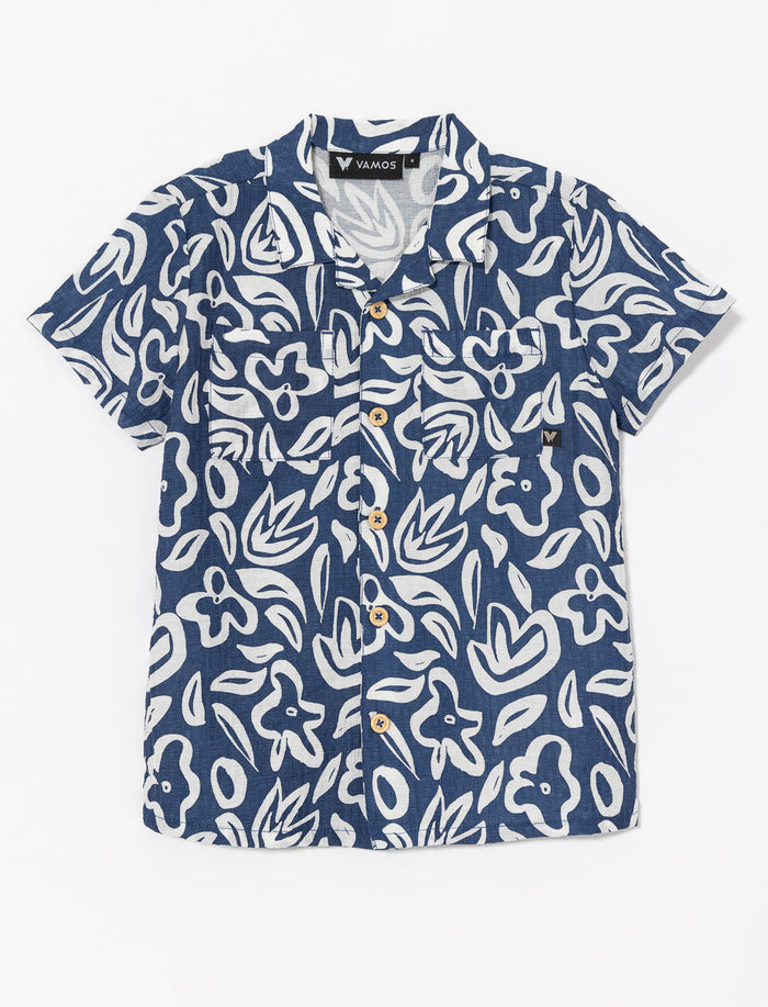 Chemise à col cubain