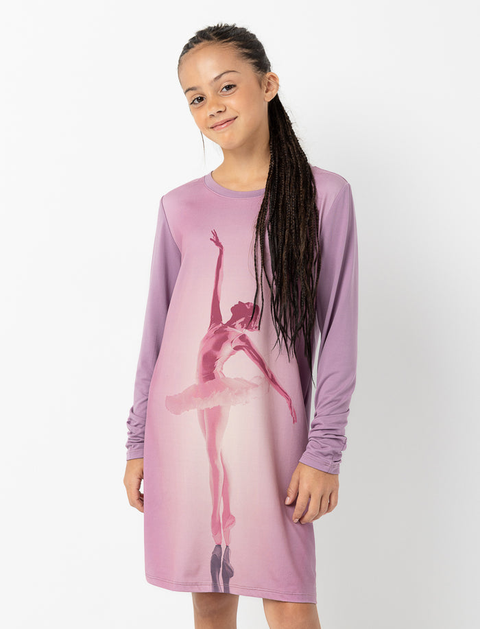 Chemise de nuit à imprimé ballerine