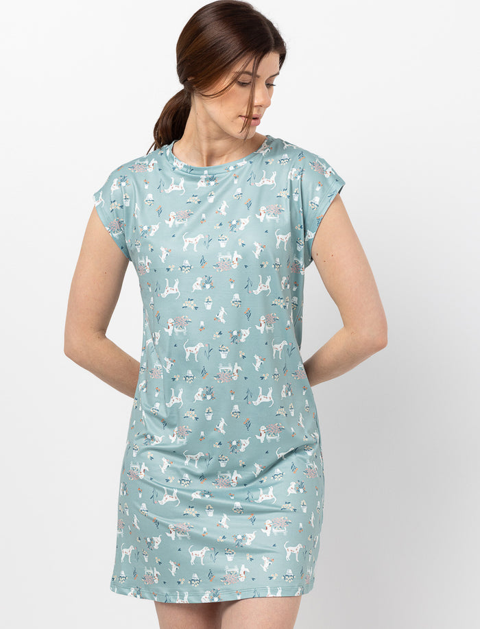 Chemise de nuit imprimée
