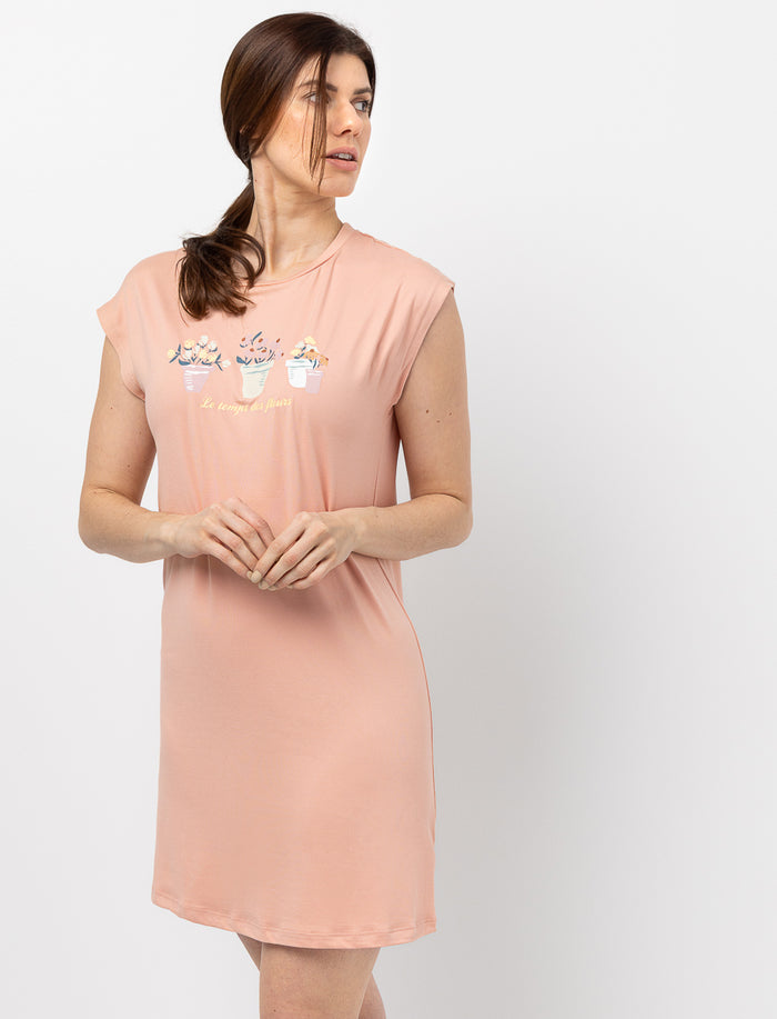 Chemise de nuit imprimée