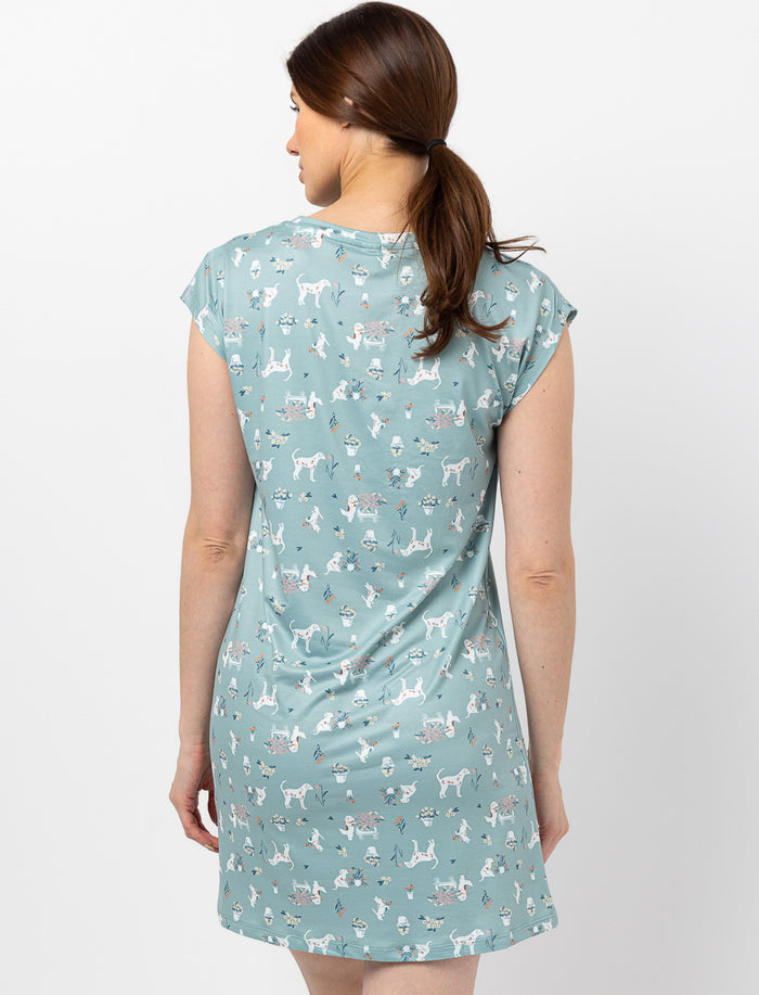 Chemise de nuit imprimée