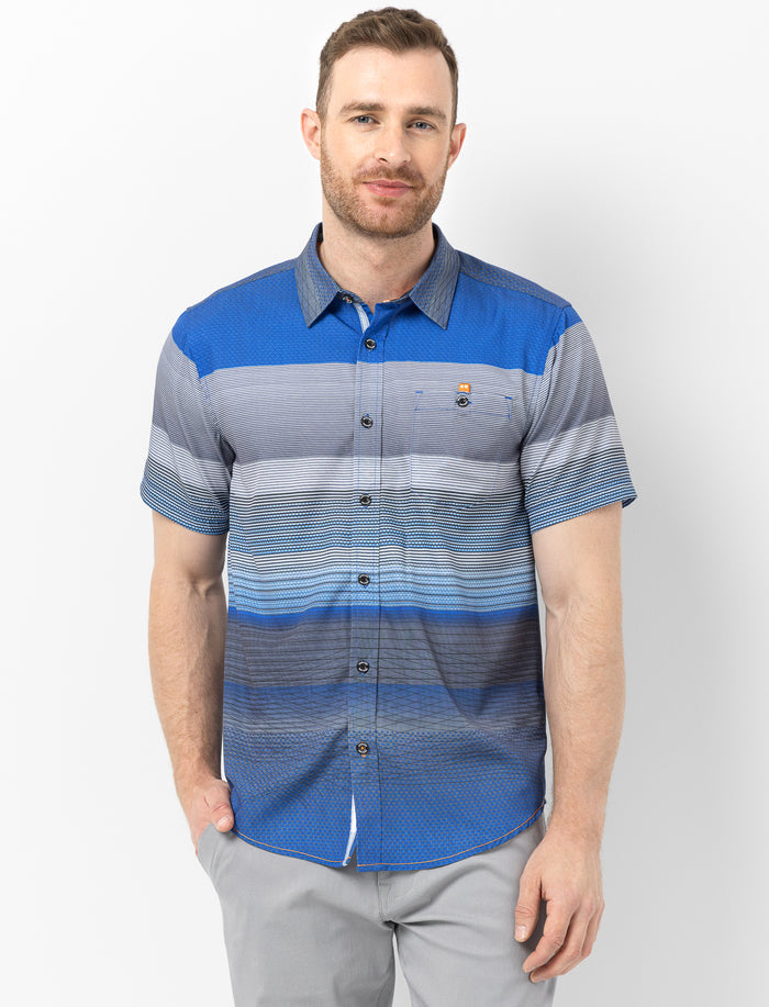 Chemise imprimée à manches courtes