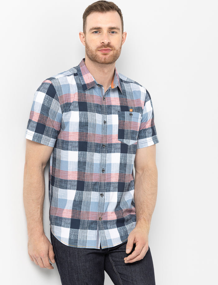 Chemise imprimée à manches courtes
