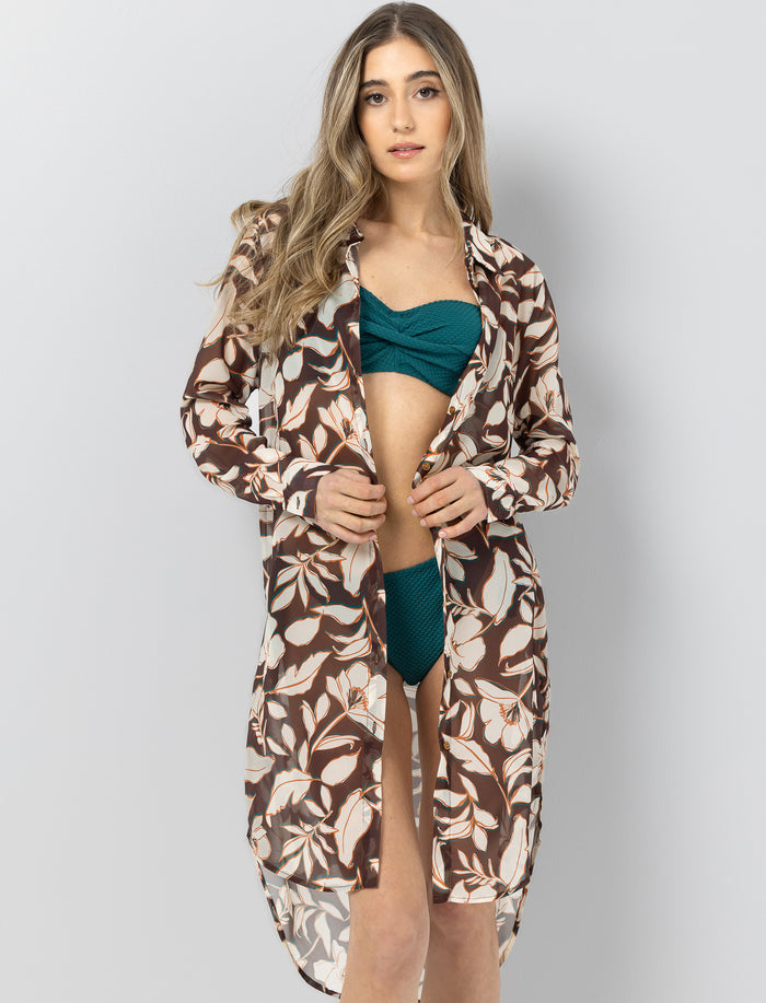 Chemise longue cache-maillot