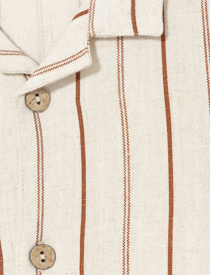 Chemise rayée en lin