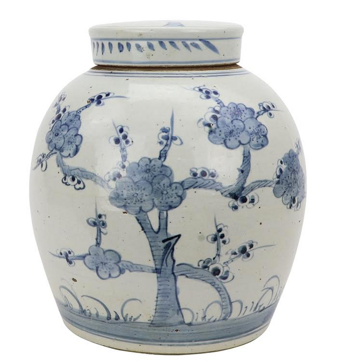 Cherry Blossom Flat Top Jar by The Enchanted Home