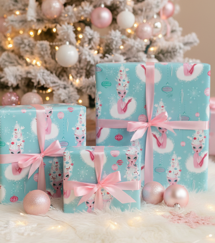 Christmas Coiffure • Gift Wrap Paper 3 Rolls