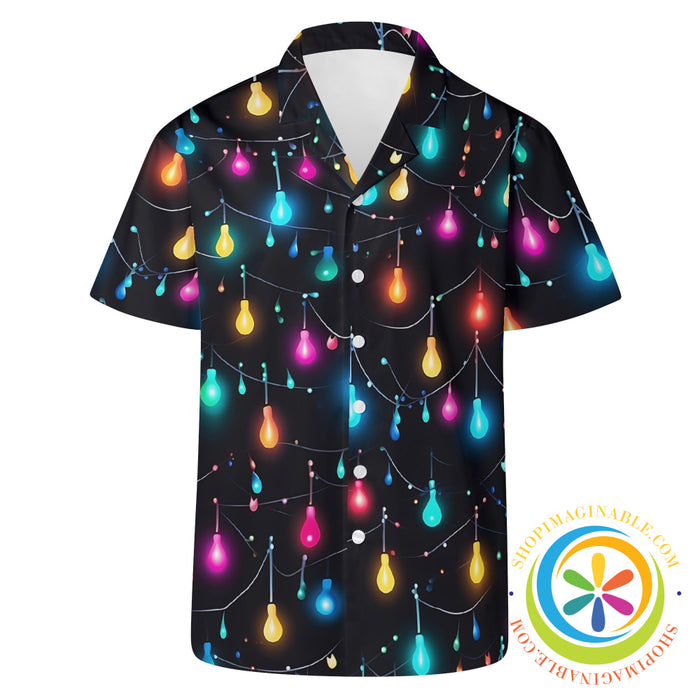 Christmas Light Strings Hawaiian Casual Shirt Hawaiian
