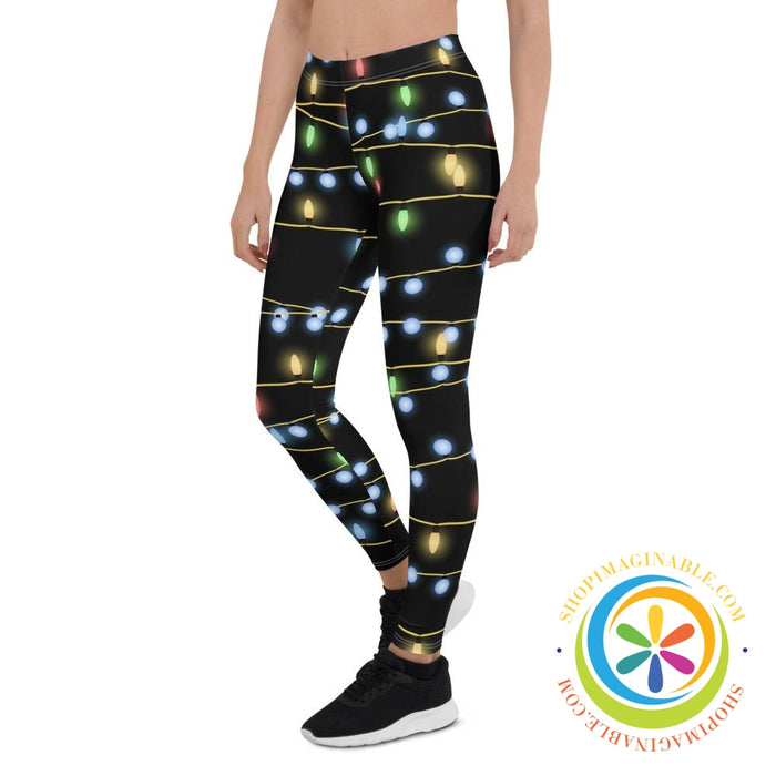 Christmas Lights Full Length Leggings-ShopImaginable.com