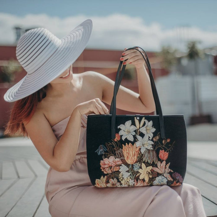 COLL-ART-AB-STILL| Ambrosius Bosschaert Still Life College/Shoulder Tote Bag