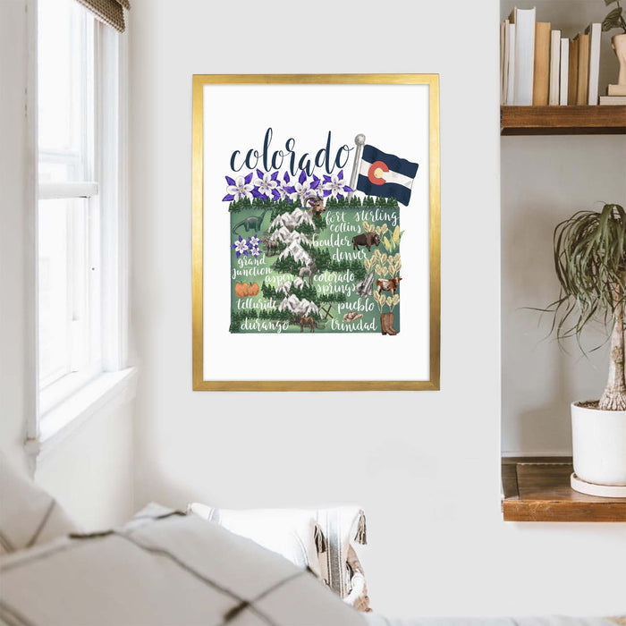 5"x7" / Art Print / Antique Gold