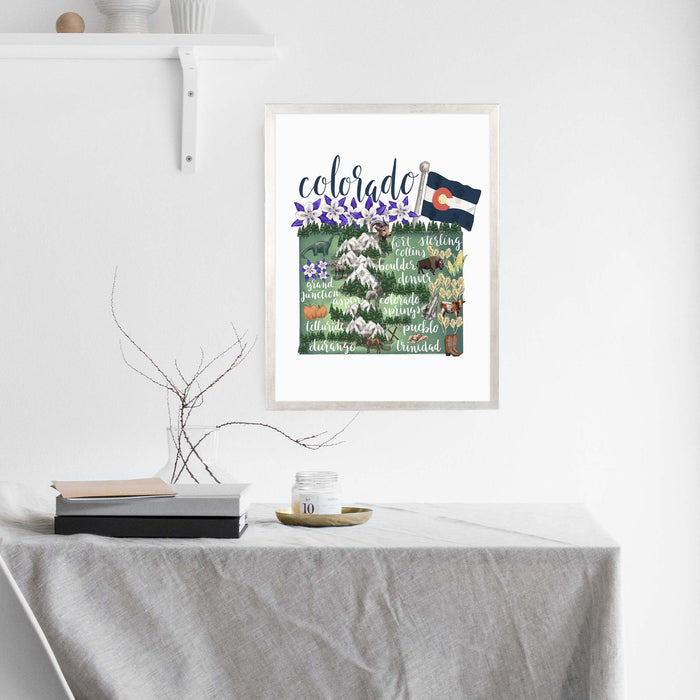 5"x7" / Art Print / Antique Silver