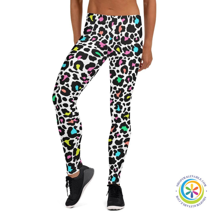 Colorful Classic Leopard Print Leggings-ShopImaginable.com