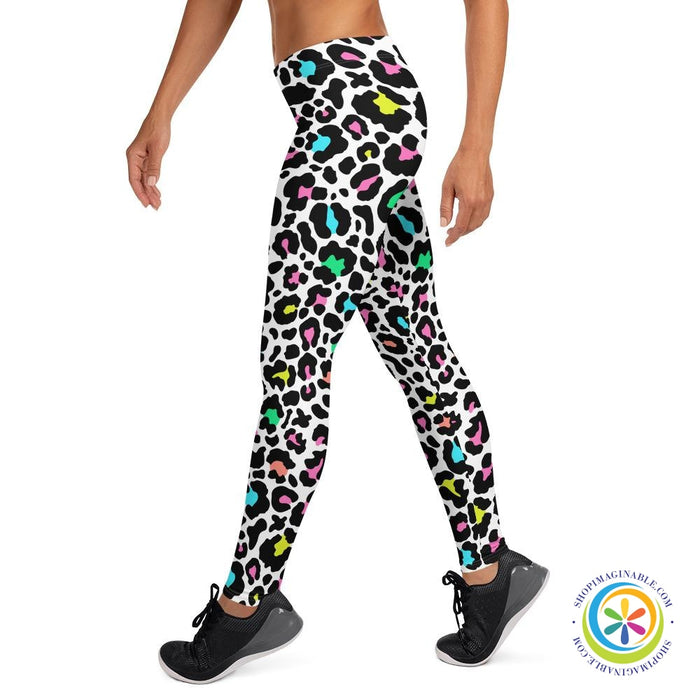 Colorful Classic Leopard Print Leggings-ShopImaginable.com