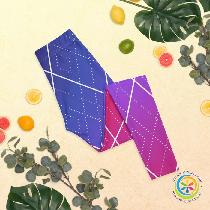 Colorful Diamond Abstract Leggings-ShopImaginable.com