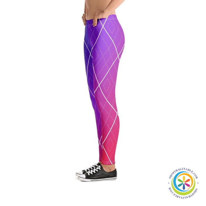 Colorful Diamond Abstract Leggings-ShopImaginable.com