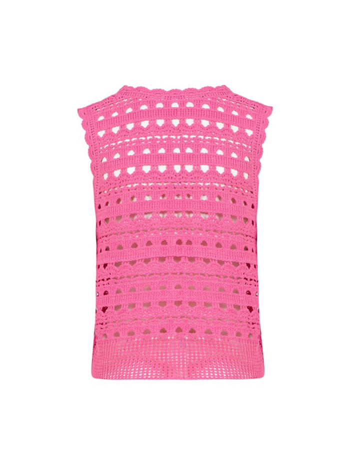 Coster Copenhagen Pointelle Knit Vest Pink