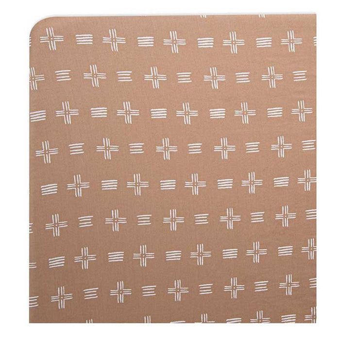 Crane Baby Cotton Fitted Crib Sheet – Copper Dash | Koop.co.nz