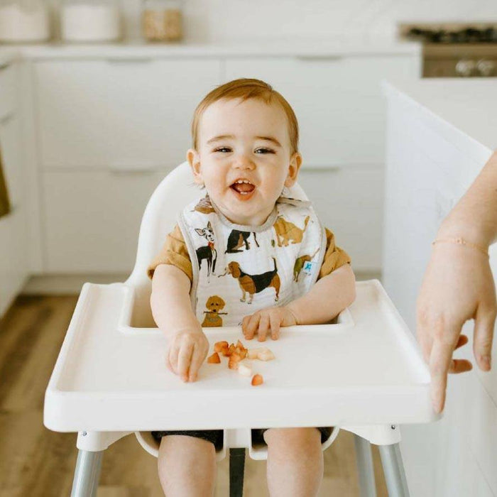 Little Unicorn Cotton Muslin Classic Bib 3pk - Woof | Koop.co.nz