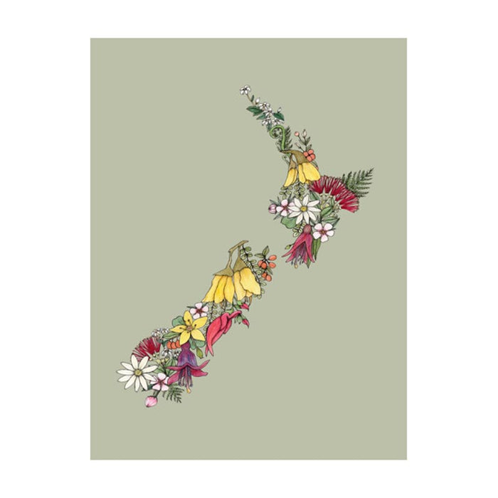 Image Vault Cotton Tea Towel - NZ Flora | Koop.co.nz