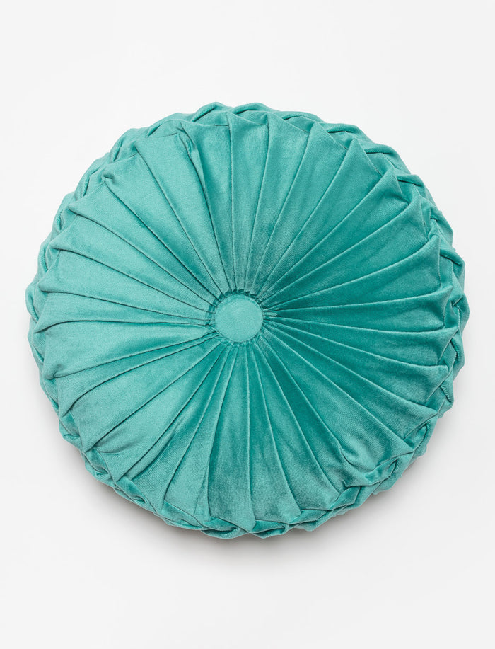 Coussin rond en velours