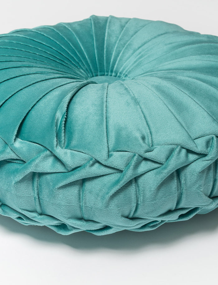 Coussin rond en velours