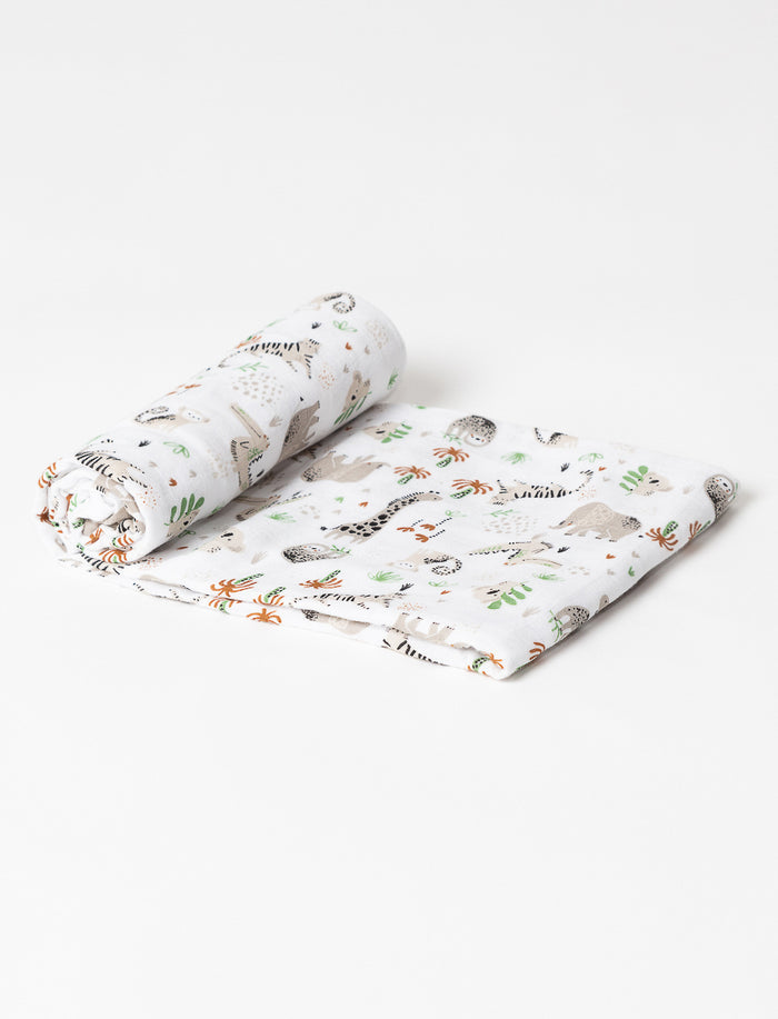 Couverture en mousseline à motifs