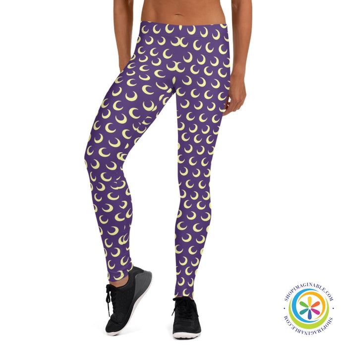 Crescent Moon Full Length Leggings-ShopImaginable.com