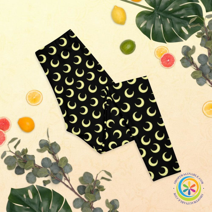 Crescent Moon Full Length Leggings-ShopImaginable.com