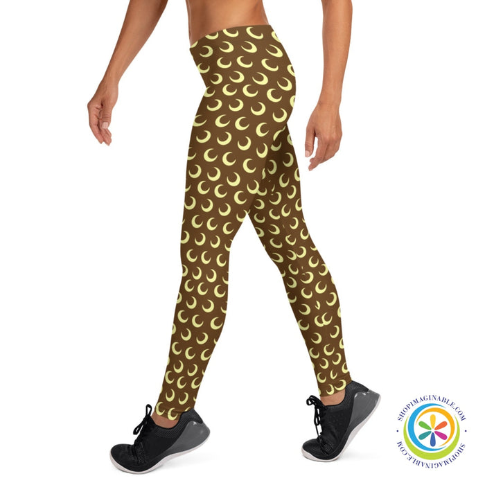 Crescent Moon Full Length Leggings-ShopImaginable.com
