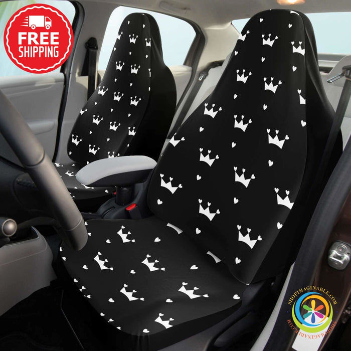 Crown & Hearts Car Seat Cover-ShopImaginable.com