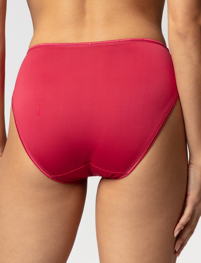 Culotte bikini à bandes ajourées